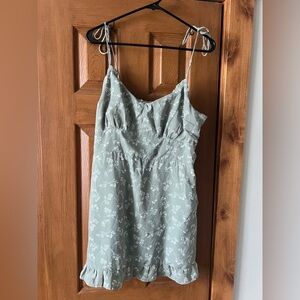Abercrombie & Fitch Gray/Green Mini Dress